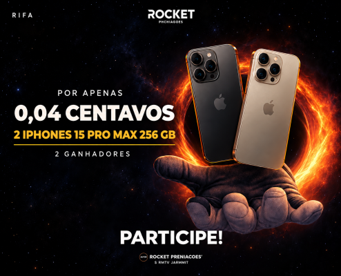 2 Iphone 15 Pro Max 256 GB ou R$ 3.000,00 no PIX ( 2 GANHADORES )
